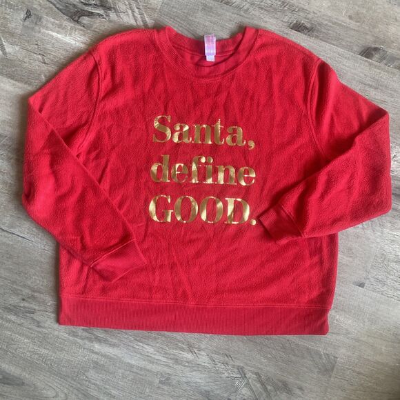 No boundaries Christmas Sweatshirt Red Pullover XL - Picture 1 of 4
